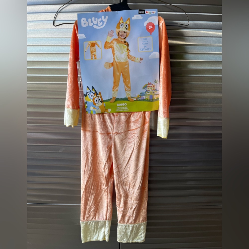 Bluey Costume in Orange and Yellow